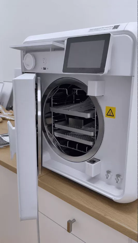 E-file equipment and sterile tools used for dry wellness pedicure